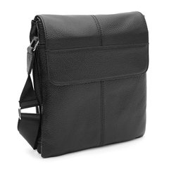 Чоловіча шкіряна сумка Borsa Leather K1b064bl-black