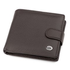 Чоловічий гаманець ST Leather 18347 (ST153) функціональний Коричневий