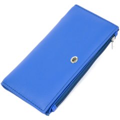 Практичный кожаный кошелек ST Leather 19379 Голубой