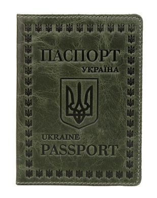 Стильна обкладинка на паспорт з натуральної шкіри SHVIGEL 16131