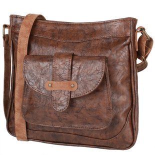 Женская сумка из качественного кожезаменителя LASKARA (ЛАСКАРА) LK10207-choco Коричневый