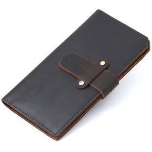 Кожаное мужское винтажное портмоне sale_14981 Коричневый