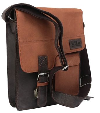 Кожаная сумка Always Wild NZ-724-2 Brown Tan коричневый