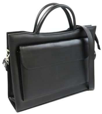 Ділова жіноча сумка з еко шкіри Jurom чорна
