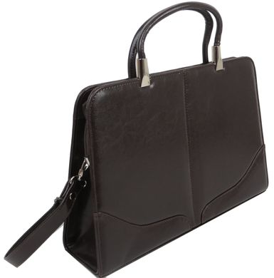 Женский деловой портфель из эко кожи JPB TE-89 коричневый