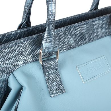 Женская сумка из качественного кожезаменителя LASKARA (ЛАСКАРА) LK-10246-sky-blue Голубой