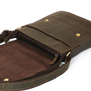 Мужская сумка от Tiding Bag B2-003R в стиле кэжуал Коричневый