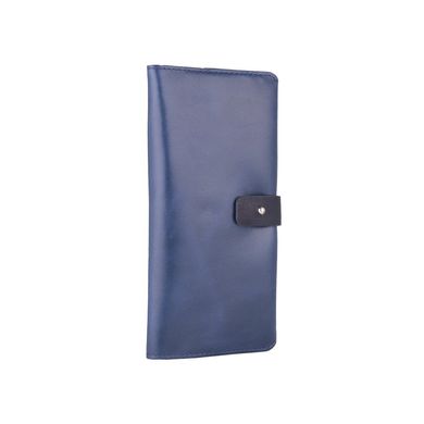 Оригинальный бумажник на кобурном винте, с натуральной кожи голубого цвета