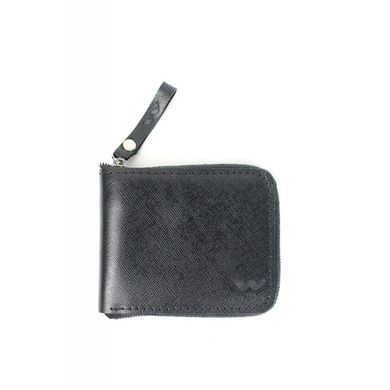 Натуральне шкіряне портмоне Keeper mini чорний Blanknote TW-Keeper-mini-black-saf
