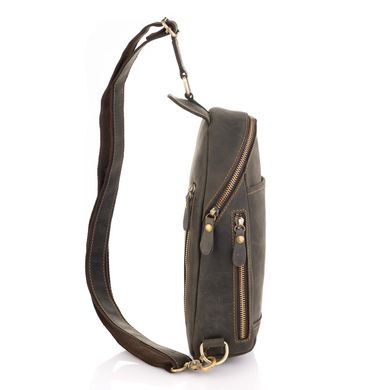 Сумка-слинг в винтажном стиле коричневая Tiding Bag t2104 Коричневый