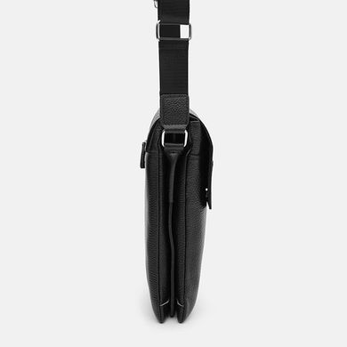 Чоловіча шкіряна сумка Borsa Leather K1b064bl-black