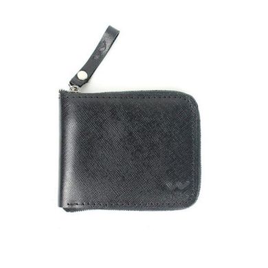Натуральне шкіряне портмоне Keeper mini чорний Blanknote TW-Keeper-mini-black-saf