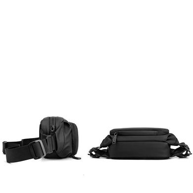 Мужская текстильная поясная сумка Confident AT08-T-1100-33A Черный