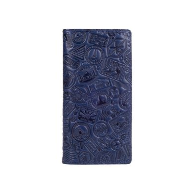 Ергономічний червоний гаманець на 14 карт з натуральної глянсової шкіри, колекція "Let's Go Travel"
