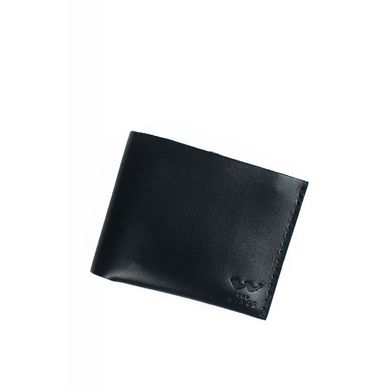 Натуральний шкіряний гаманець Mini із монетницею чорний Blanknote TW-PM-1-1-black-ksr