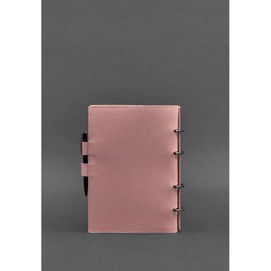Натуральний шкіряний блокнот із датованим блоком (Софт-бук) 9.1 рожевий Blanknote BN-SB-9-1-pink