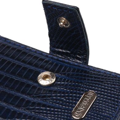 Гідний чоловічий гаманець з натуральної фактурної шкіри CANPELLINI 21515 Синій
