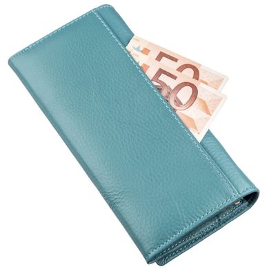 Яскравий гаманець для жінок ST Leather 18876 Блакитний