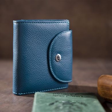 Жіноче портмоне з монетницьою на блискавки ST Leather 18927 Синій