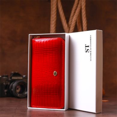 Кошелек женский ST Leather 18397 (S4001A) на молниях Красный