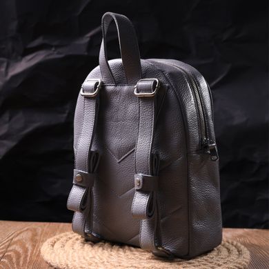 Кожаный женский рюкзак из натуральной кожи Shvigel 16308 Серый