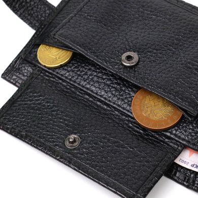 Модний гаманець для чоловіків з натуральної фактурної шкіри з тисненням під крокодила BOND 21995 Чорний