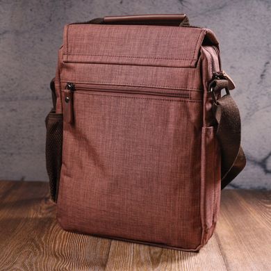 Вместительная мужская сумка из текстиля 21262 Vintage Коричневая