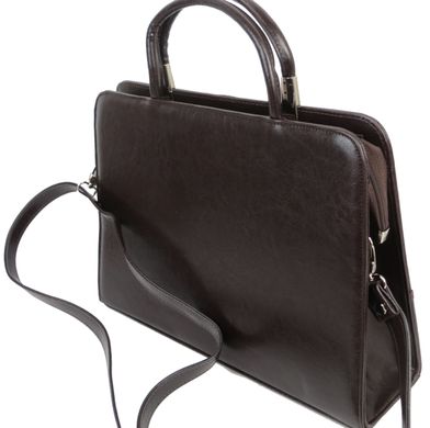 Женский деловой портфель из эко кожи JPB TE-89 коричневый