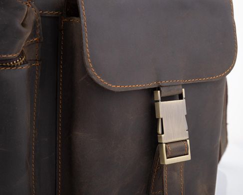 Вінтажна шкіряна сумка для ноутбука Tiding Bag D4-058R Коричневий