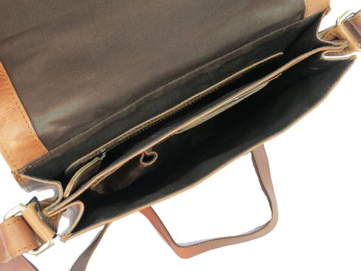 Мужская кожаная сумка планшетка Always Wild TIM-42 Cognac