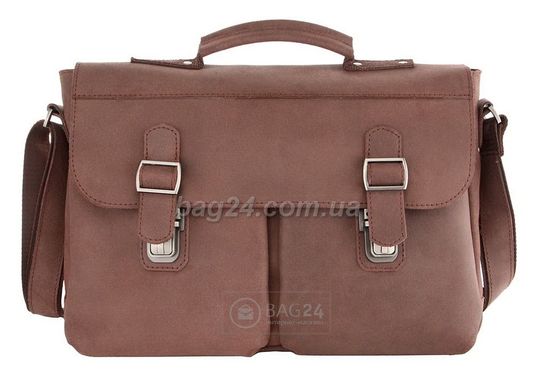 Мужская сумка-портфель из винтажной кожи, Коричневый