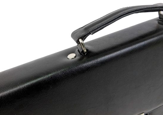 Мужской деловой портфель из эко кожи Exclusive 722900 черный