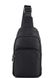 Мужской черный кожаный слинг Tiding Bag NM11-7526A Черный