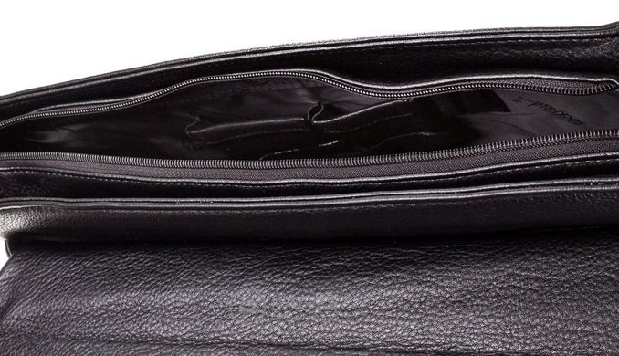Солидный мужской портфель из натуральной кожи ROCKFELD DS20-020621, Черный