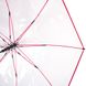 Зонт-трость женский полуавтомат FARE (ФАРЕ), коллекция "Pure" FARE7112-red Прозрачный