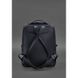 Натуральный кожаный городской женский рюкзак на молнии Cooper темно-синий флотар Blanknote BN-BAG-19-navy-blue