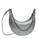 Женская серебристая сумка полукруглой формы Firenze Italy F-IT-98103S-S Серебро