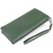 Кошелек-клатч из кожи с карманом для мобильного ST Leather 19308 Зеленый