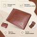 Зручний затискач для грошей із натуральної гладкої шкіри ST Leather 19427 Коричневий