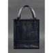 Натуральная кожаная женская сумка шоппер Бэтси темно-синий краст Blanknote BN-BAG-10-navy-blue
