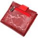 Яркий женский бумажник из натуральной фактурной кожи KARYA 20951 Красный