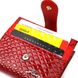 Яскравий жіночий гаманець із натуральної фактурної шкіри KARYA 20951 Червоний
