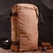 Сучасний рюкзак-трансформер у стилі мілітарі із щільного текстилю Vintage 22160 Коричневий