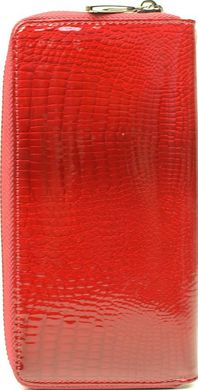 Популярний місткий жіночий гаманець з натуральної шкіри De Loris 10143, Червоний