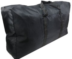 Велика господарська сумка-баул із поліестеру 85L чорна