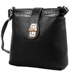 Женская кожаная сумка DESISAN (ДЕСИСАН) SHI-1444-011 Черный