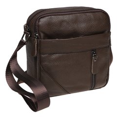 Чоловіча шкіряна сумка через плече Borsa Leather K11027-brown