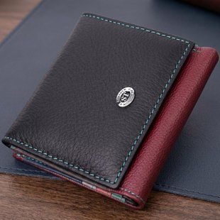 Стильный женский кошелек с оригинальной монетницей из натуральной кожи ST Leather 19510 Разноцветный