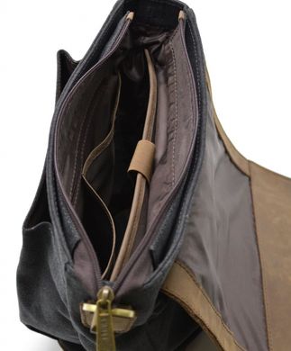 Мужская сумка через плечо парусина+кожа RG-1811-4lx TARWA