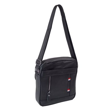 Шкіряна сумка через плече Borsa Leather 10256-black